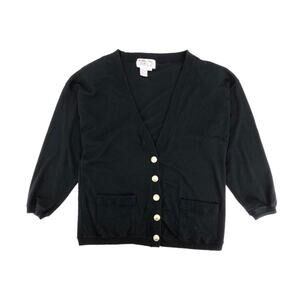 90s black cardigan sweater 1990s vintage